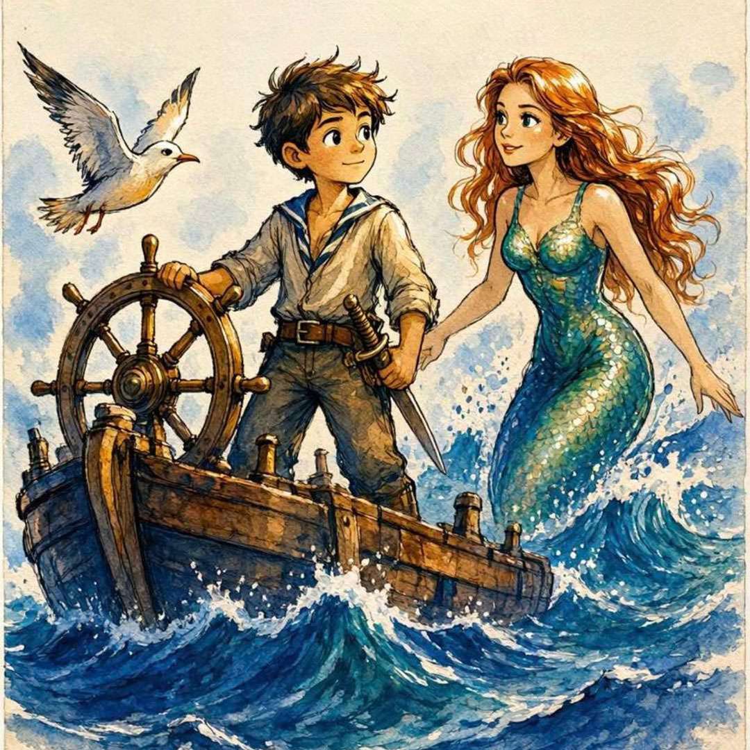 Mali gusar i blago sirene